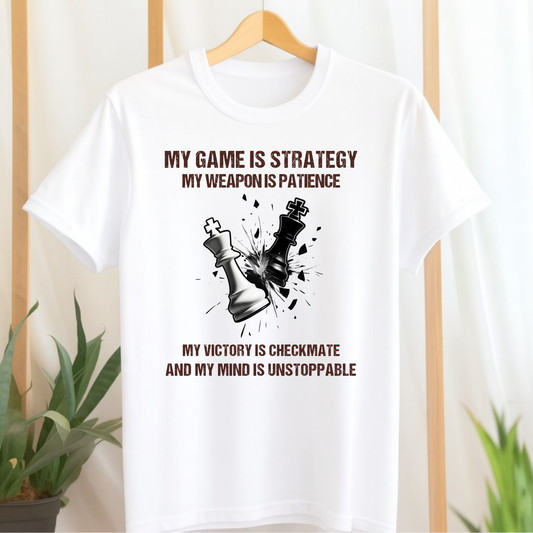 MY VICTORY IS CHECKMATE (CHESS) CLASSIC T-SHIRT