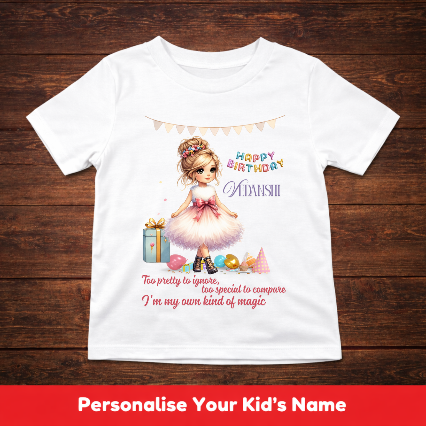 CUSTOMIZATION KIDS (GIRL) T-SHIRT-MY OWN KIND OF MAGIC
