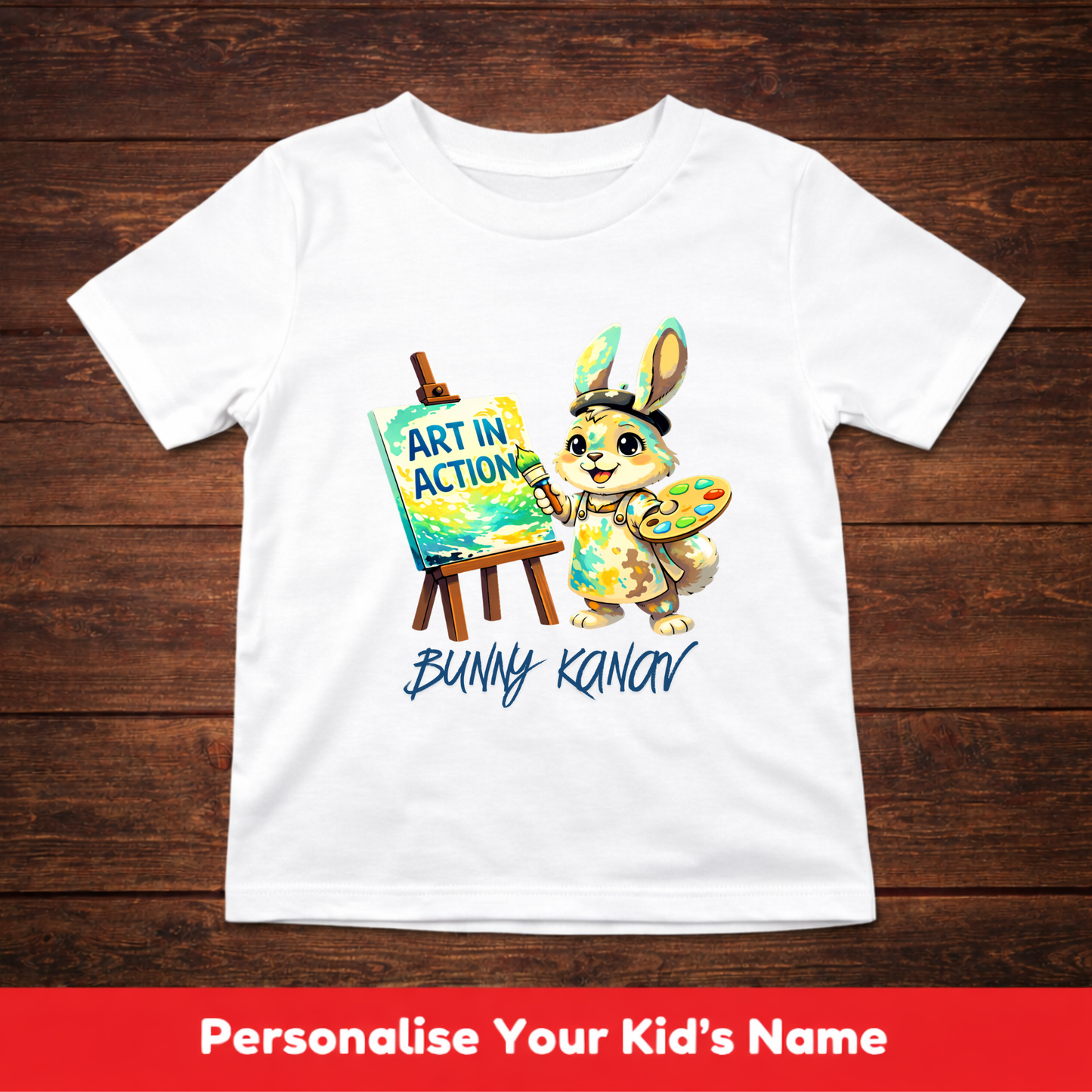 CUSTOMIZED-ART IN ACTION(ARTIST)-KIDS UNISEX T-SHIRT
