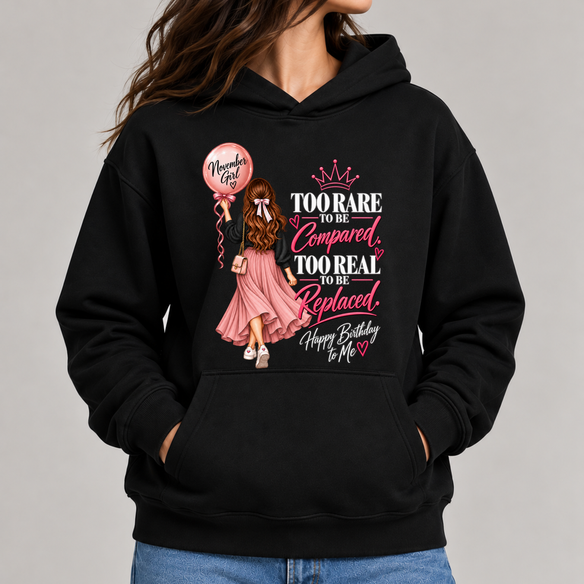 HAPPY BIRTHDAY TO NOVEMBER GIRL CLASSIC HOODIE