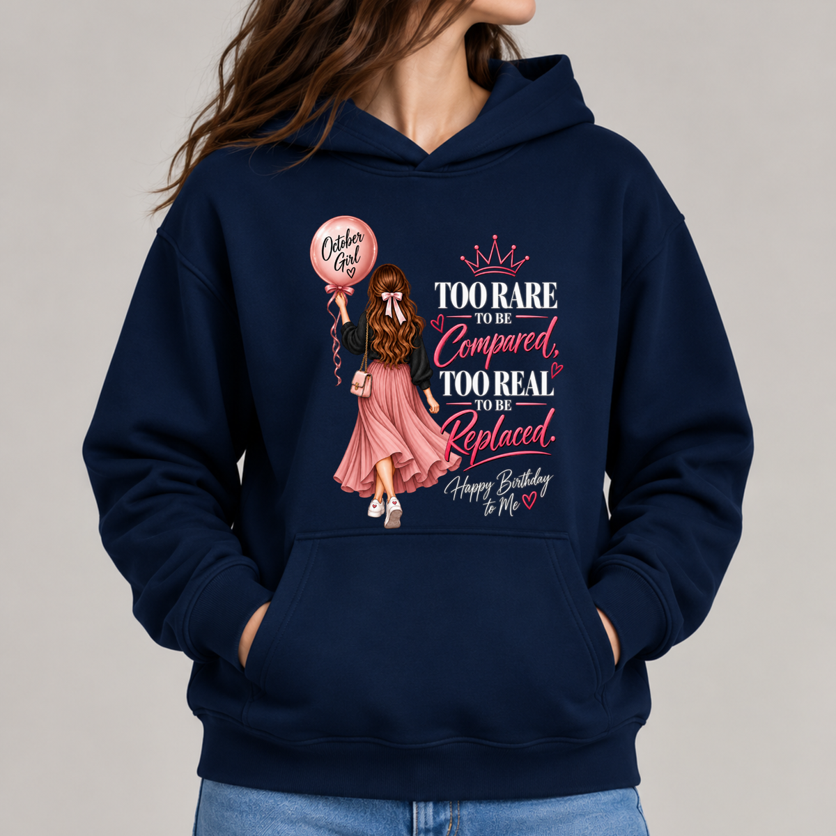 HAPPY BIRTHDAY TO OCTOBER GIRL CLASSIC HOODIE