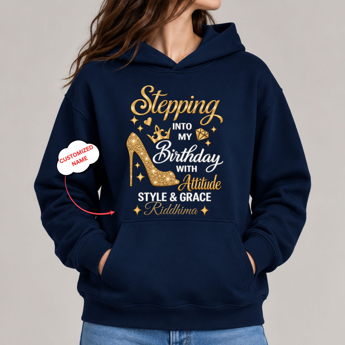 CUSTOMIZED-STEPPING WITH ATTITUDE, STYLE & GRACE CLASSIC HOODIE