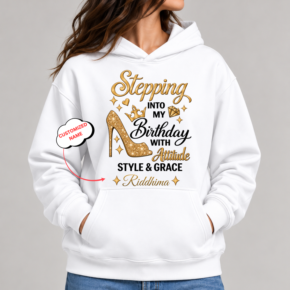 CUSTOMIZED-STEPPING WITH ATTITUDE, STYLE & GRACE CLASSIC HOODIE