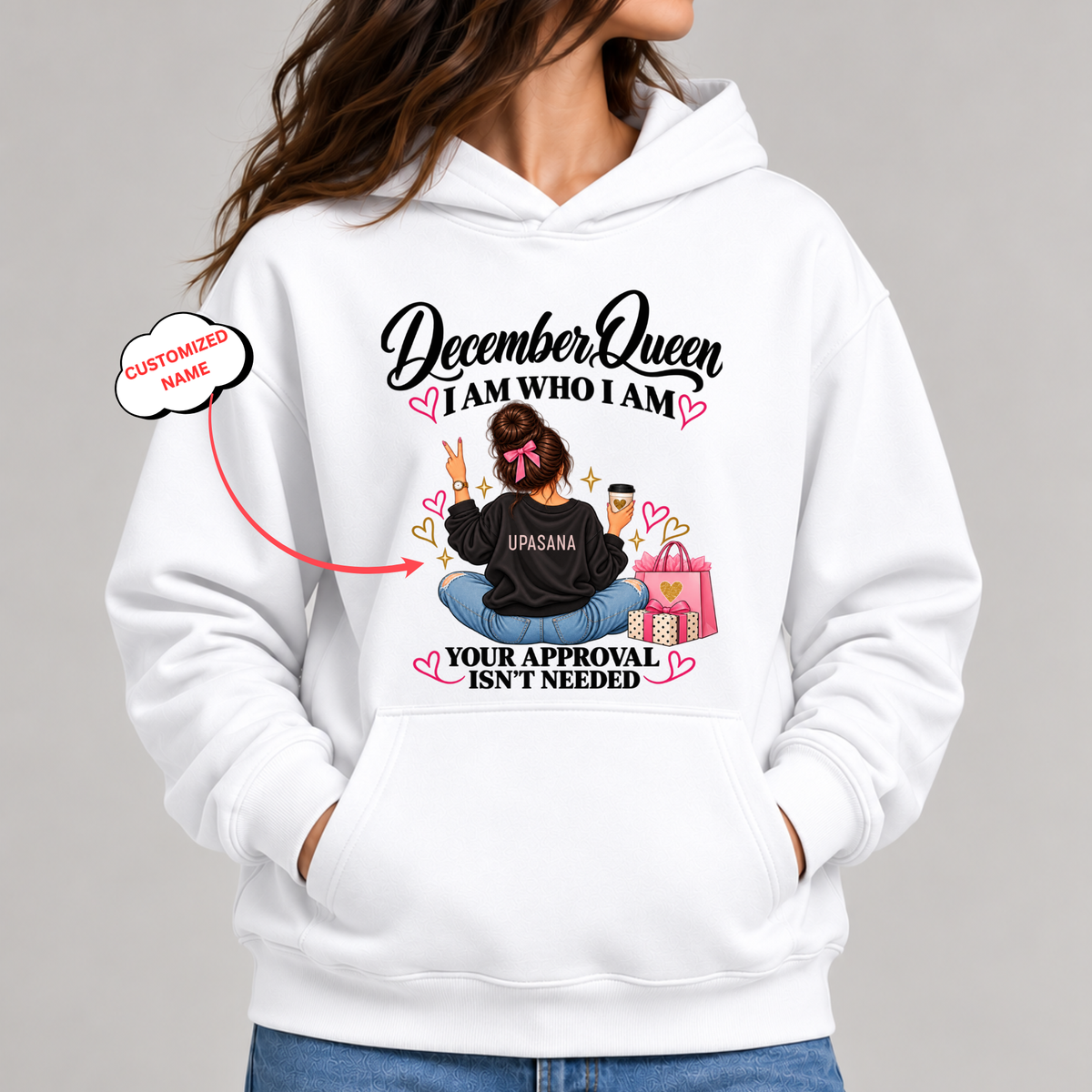 CUSTOMIZED-DECEMBER QUEEN CLASSIC HOODIE