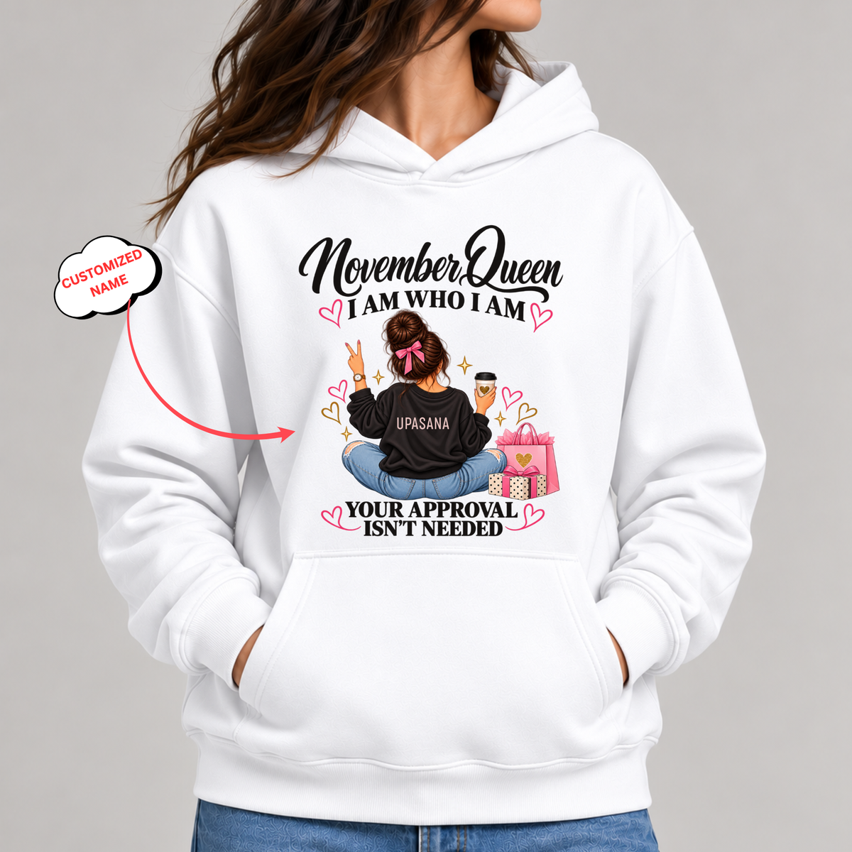 CUSTOMIZED-NOVEMBER QUEEN CLASSIC HOODIE